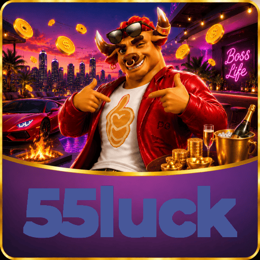 55luck Logo - Bônus com Rollover Justo